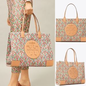 Tory Burch Ella Floral Quilted Tote Bag